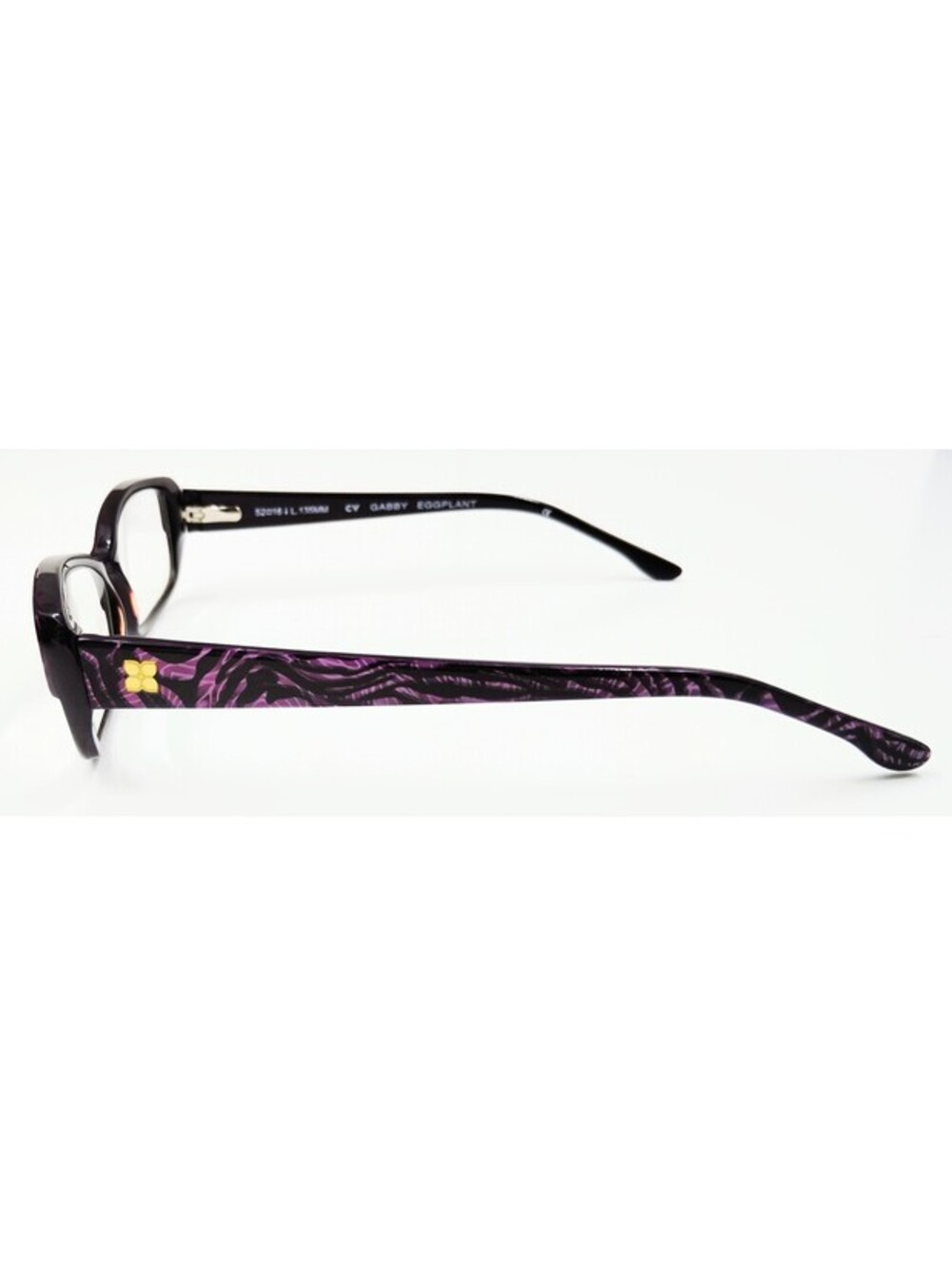 BCBGMAXAZRIA Gabby Eggplant Eyeglass Frames 52-16-135 Purple Women's w/ Case - Picture 7 of 10